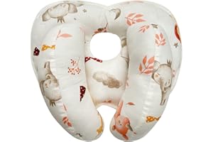 REFLYAWAY Baby Head Neck Support, 2 in 1 Banana Shape Travel Cushion for Stroller and Car Seat, Toddler Soft Organic Fabric Adjustable Head Insert