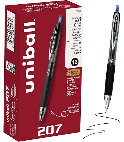 Amazon.com: uniball™ 207 Gel Pens, Black Ink, 0.5mm Micro Point