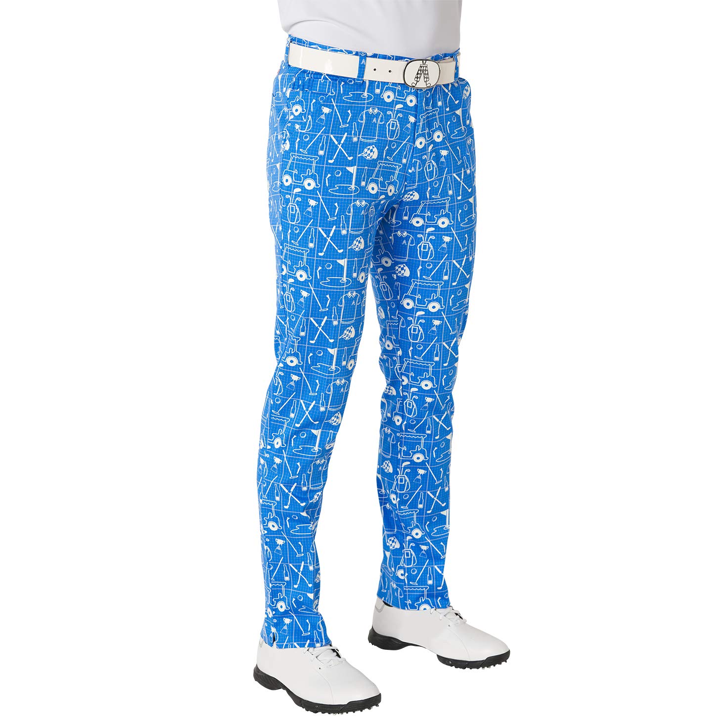 Buy Royal & Awesome Best Laid Plans Fun Patterned Loud Mens Golf Pants - 38W/34L at Amazon.in