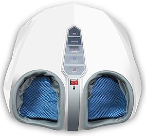 Miko Shiatsu Foot Massager Machine with Heat, Air Compression, Kneading Massage, and Rolling Therapy