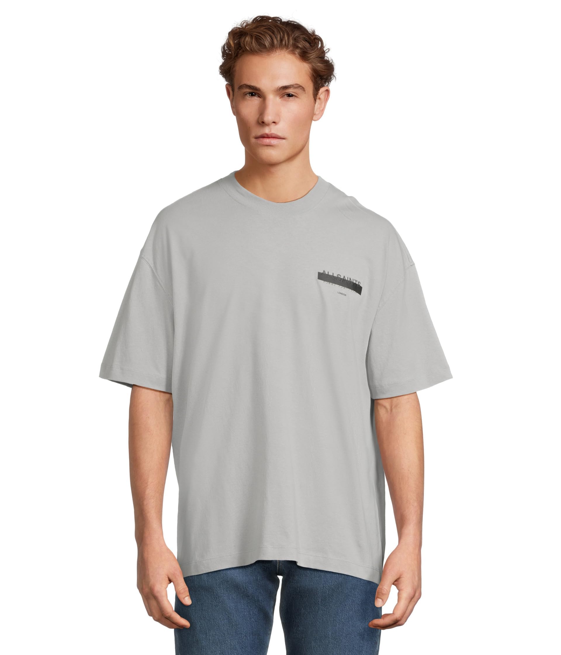 Photo 1 of **black**
AllSaints Men's Redact Ss Crew, Machine Grey size small