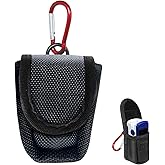 TINNALART Fingertip Pulse Oximeter Case with Carabiner, Black Nylon Carrying Pouch, Suitable for travel or home(only case)