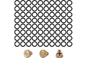 NFAMRZCAR 100Pc Brass Misting Nozzles O Ring Outdoor Cooling System 100pc Misting Nozzle O Ring for Outdoor Cooling System (100pc-O Ring)