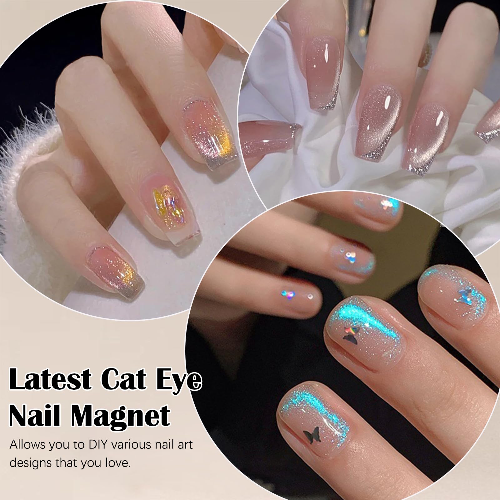 TECHPLUS Cat Eye Magnet for Nails ,2024 New Double-Head Stick Nail Magnet Art DIY ,for Studio and Salon - Image 4