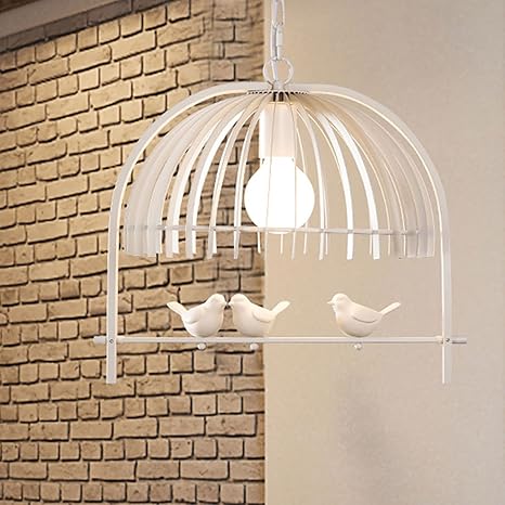 Stylish Iron Chandelier Creative Birdcage Pendant Light Hanging