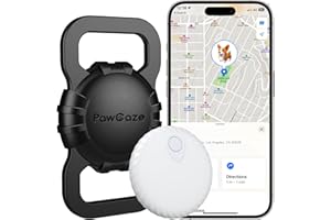 PawGaze Pets/Items Tracker Compatible with Apple iOS FindMy App, Anti-Lost Tracking Device FinderTag for Dogs, Cats, Pets, Luggage, Items, with Silicone Cover for Pets' Collars/School Bag Straps