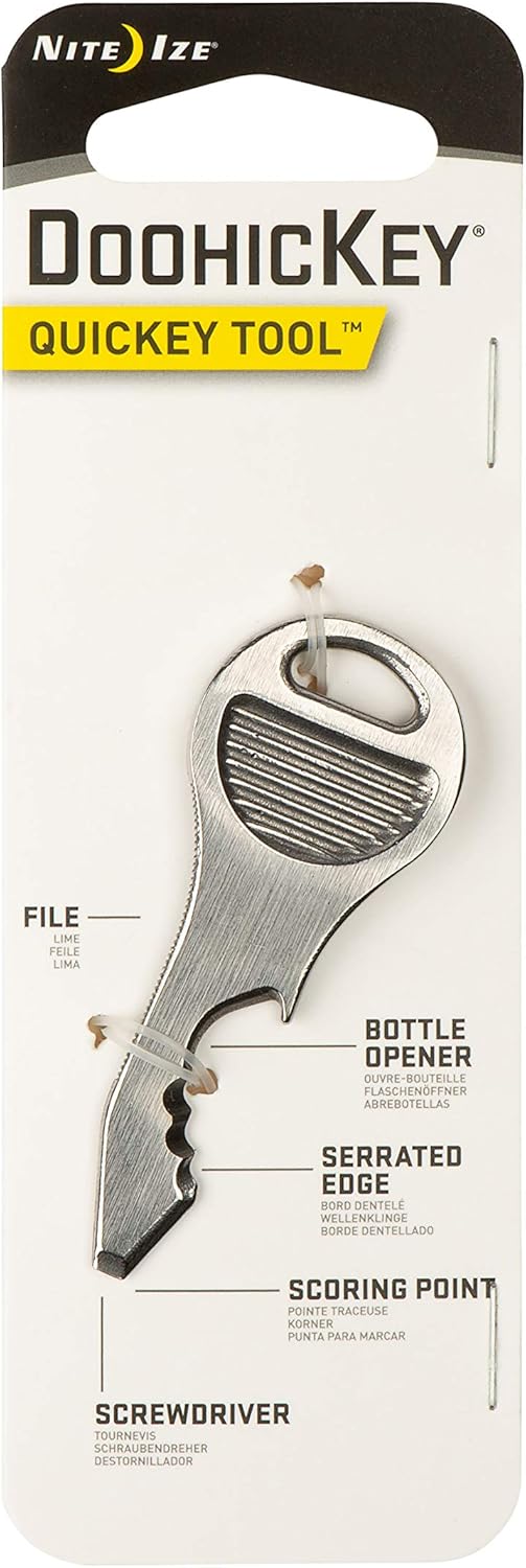 Nite Ize DoohicKey QuicKey Key Tool DoohicKey QuicKey Key Tool - Steel, N/A