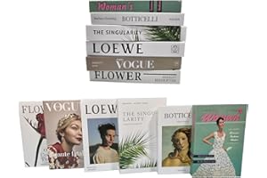 SANQOUYTT 6 Pcs Decorative Books for Home Decor,Fake Books for Decoration, Christmas Birthday Gifts,Living Room Decor Aesthetic,Coffee Table Book Decor, Bookshelf Decor,Funny Gifts ldeas