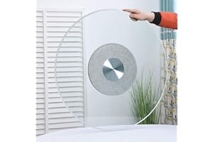 80 Cm (30 Inch) Tempered Glass Lazy Susan Turntable Round Clear Dining Table Tray Large Tabletop Serving Plate Heavy Duty Rot