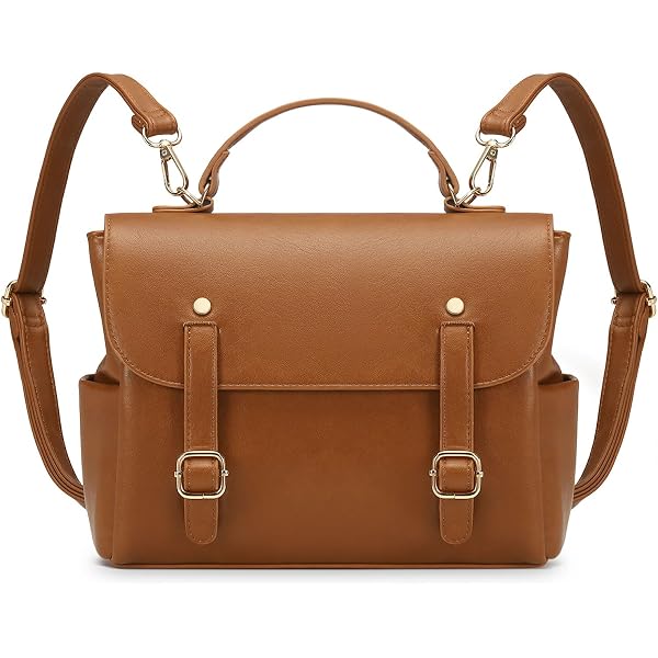 Small Vegan Leather Backpack Purse with Bowknot Charm - Retro Kawaii Mini MUSOIE Bowknot Cute Backpack Vegan Leather Mini Backpack  main image 2