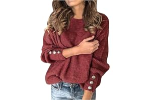 COTECRAM Women's Fashion Long Sleeve Oversized Knit Sweaters Casual Crew Neck Loose Warm Pullover Tops Halloween Sweater