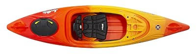Perception Kayaks 10 | Sit Inside Kayak for Adults and Kids | Recreational and Multi-Water Kayak with Selfie Slot | 10' |Sunset