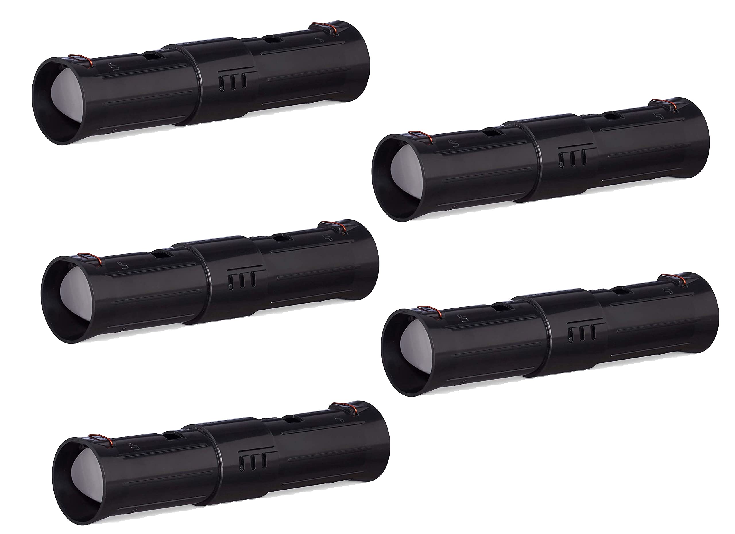 Grabacz Humane Tunnel Mole Trap Vole Trap Tube, Live Trap, Adjustable Length, with Control Openings, Animal Friendly, No Poison Plastic (5)