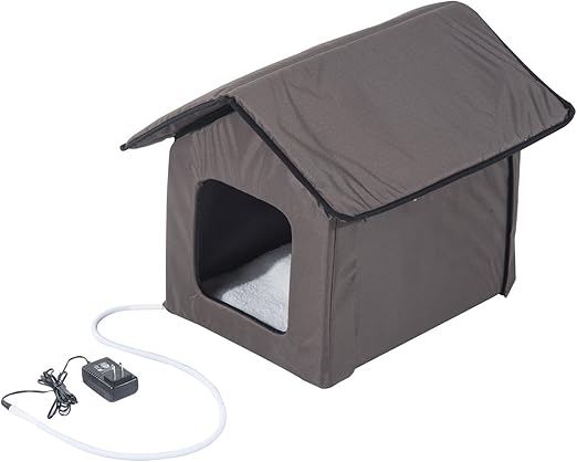 heated cat house amazon