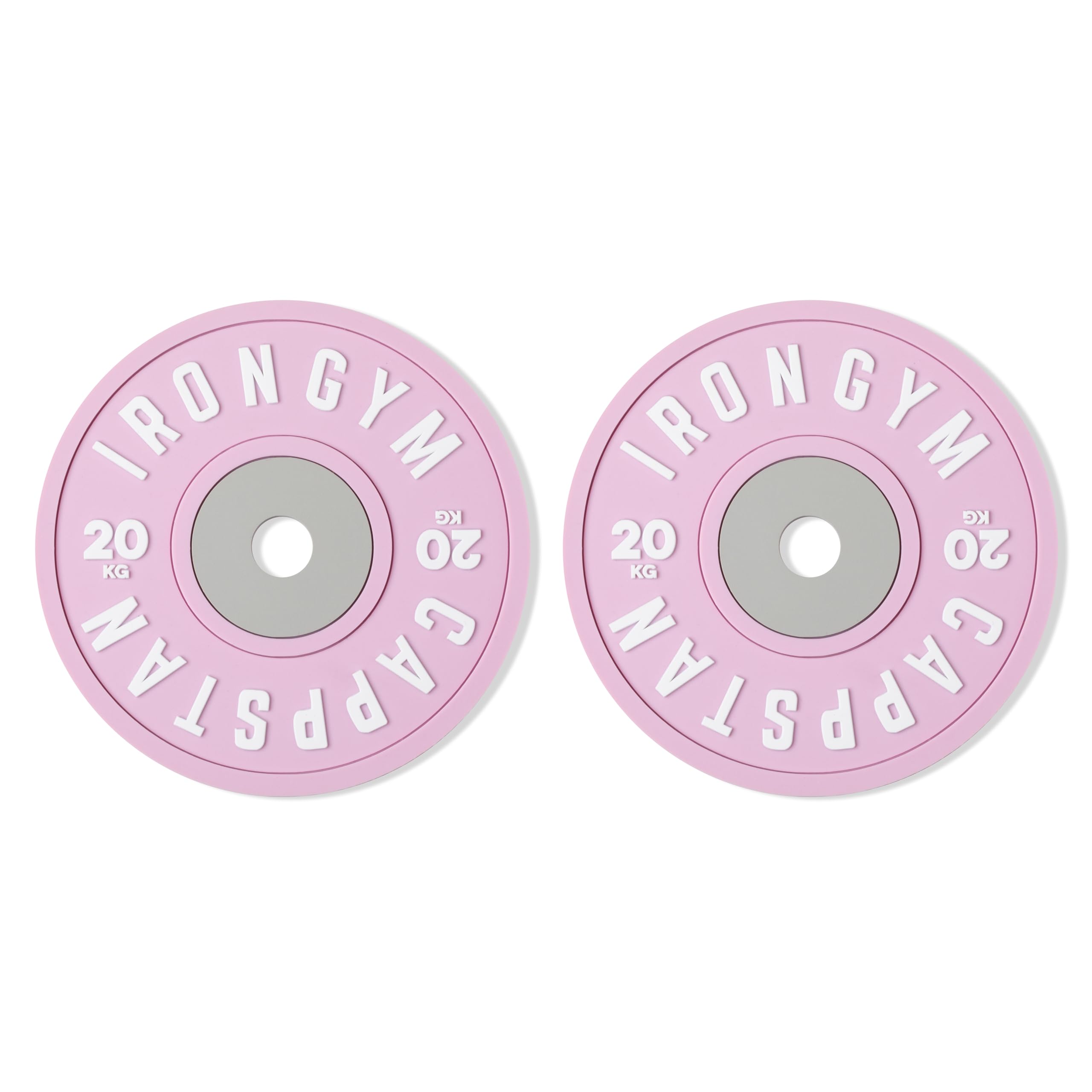 Pink Gym Weight Coasters Set of 2 Pack | Premium Replica Silicone Barbell Weights Set | Gym Gifts for Women | Fitness Equipment for Women | Suitable for Protein Shaker, Cups and Mugs