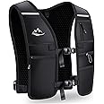 ISEYOU Running Vest for Women Men, Reflective Hydration Vest with Adjustable Waistband & Phone Pocket, Lightweight Breathable Running Water Vest for Jogging Hiking Trail Cycling and Marathon Race