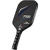 AUGOCEAN Pickleball Paddle,Pickleball Paddles-3K Raw Carbon Fiber Pickle Ball Paddle Surface with Great Grit & Spin,T700 Pickleball Racket with Excellent Power,Control and Balance,USAPA Approved