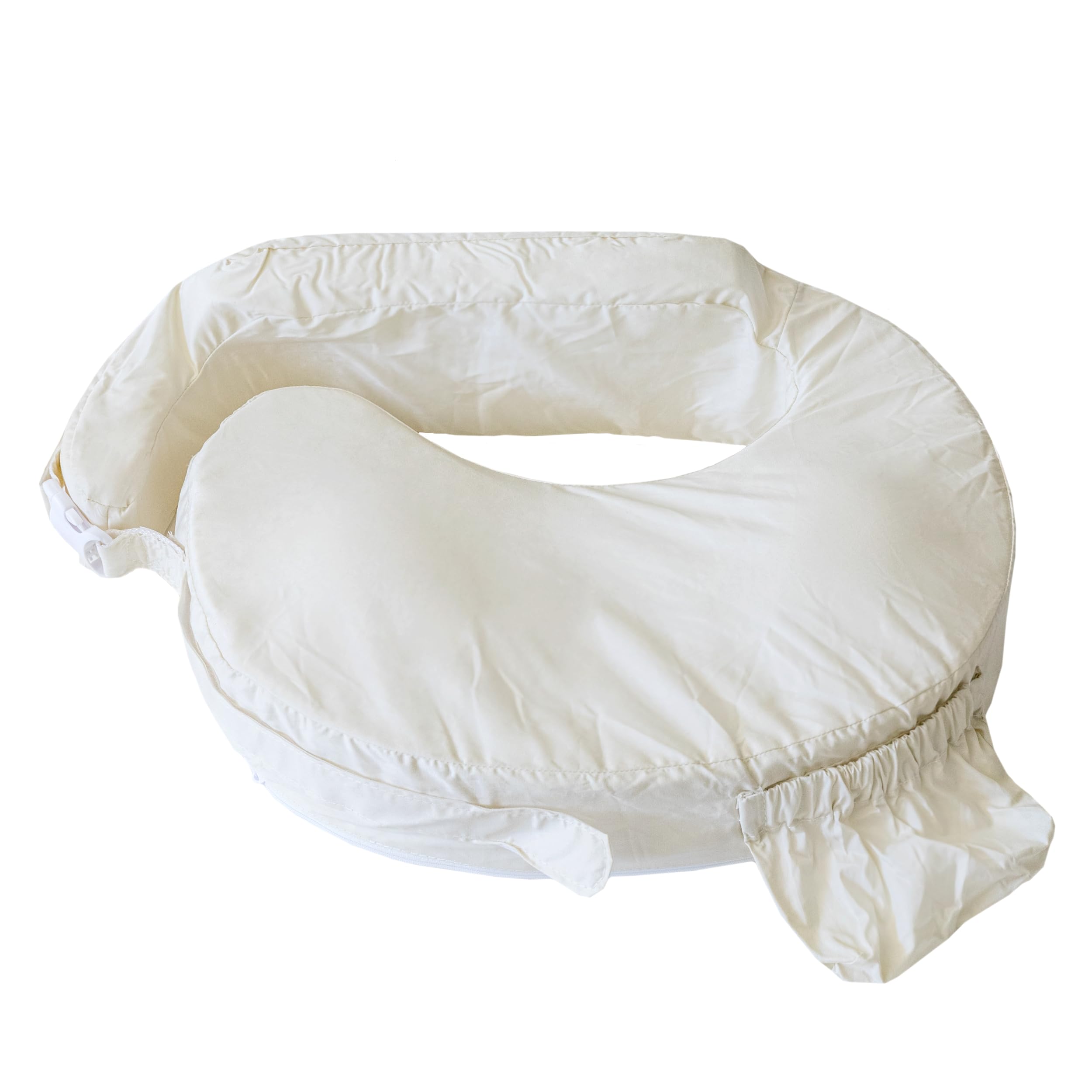 Photo 1 of My Brest Friend Organic Cotton Deluxe Nursing Pillow Cover - Slipcovers For Baby - Adjustable Fit, Easy Care, Durable - Original Nursing Pillow Not Included, Organic Cream