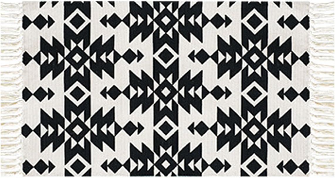PICTURESQUE Multi-function Cotton Printed Rug Rag Rug Entryway for Laundry Room Kitchen Bathroom Bedroom Dorm