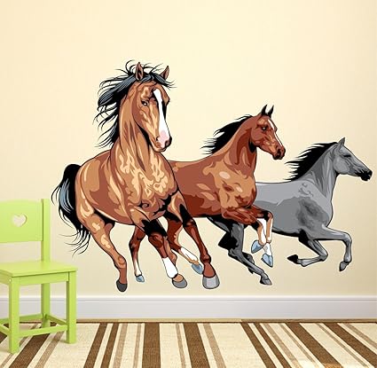 Luke and Lilly Horse Design Vinyl Wall Sticker (100 * 80cm)