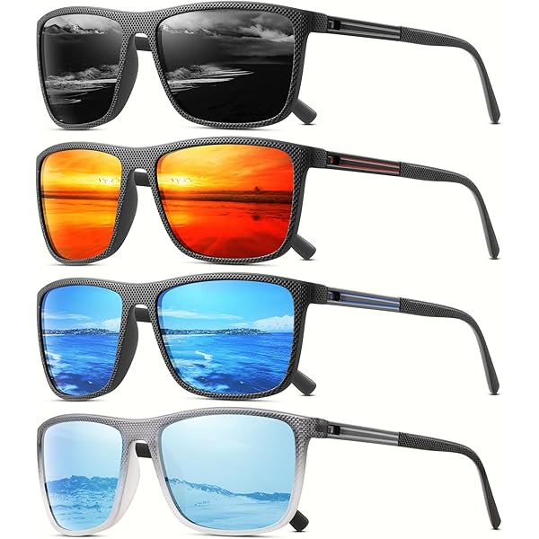 6 Pack Sunglasses Case Portable Travel Zipper Eyeglasses