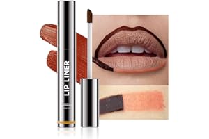 Ihrlpxkc Lip Liner Lip Stain - Peel Off Lip Tint Tattoo, Long-Lasting Moisturizing Lip Stain, Waterproof Nourishing Lip Liner with Matte Finish, Create A Charming Vibrant Lip Color (Nude)