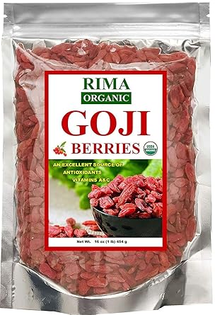 Rima Premium Organic Goji Berries, Extra-Large, 1 lb: Amazon ...