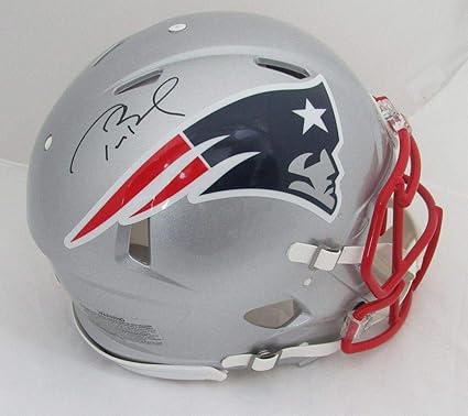 brady signed helmet