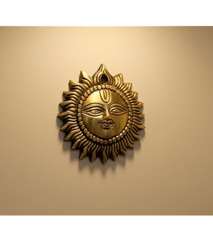 Aakrati Wall Hanging Deepak als come supporto di candela con campane in metallo ottone – Decorazione da parete Showpiece for Gift – altezza totale 27,9 cm