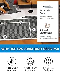 OCEANBROAD Self-Adhesive 96''x23.5'' Boat Flooring