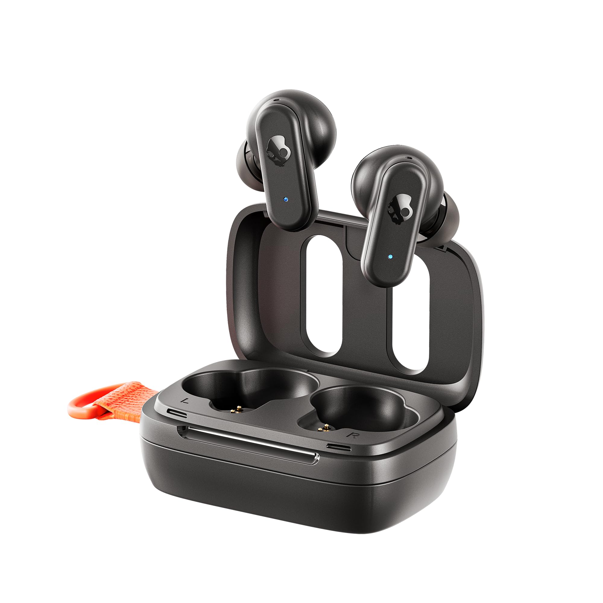 Photo 1 of Skullcandy Dime 3 Wireless Earbuds, Bluetooth Headphones, Noise Isolating Fit, Up to 20 Hours Battery, Microphone for iPhone Android, Easy Carry with Integrated Lanyard - True Black