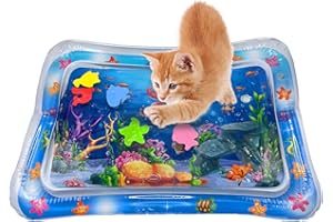 Luxify Cat Water Mat, Water Sensory Play Mat for Cats, Thickened Water Cat Mat, Pet Interactive Toys for Cats Dogs Indoor (Square)