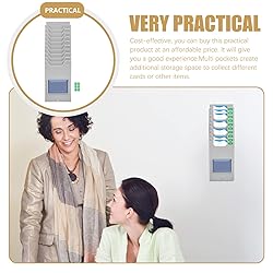 NUOBESTY Time Card Rack Retractable Time Card