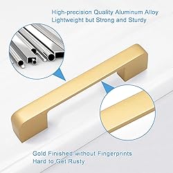 WEAVERBIRD 96 mm Cabinet Handles Gold Drawer Pulls