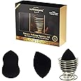 ImpressionZ Premium 3Pcs Makeup Sponge Blender Set with 1 Holder | Multi-Shape Makeup Sponges for Blending | Vegan & Cruelty-Free Beauty Sponge | Makeup Sponges for Foundation, Liquid, Cream & Powder