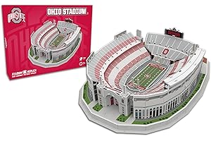 PRO-LION Pro Lion 3D Jigsaw Puzzle of Ohio Stadium Construction Building Kits - 77 Pieces | Ohio State Buckeyes Football Gifts for Boys, Adults, Men & Kids Aged 7+ | Puzzles Games Kit for Creative Fans