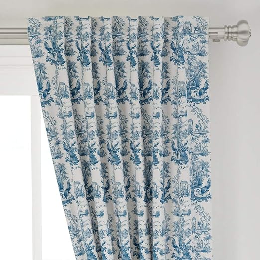 Amazon Com Roostery Curtain Panel Chinoiserie Toile Antique Bird
