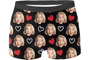 Custom Boxers for Men Personalized Underwear with Face Funny Custom Bo-xers for Boyfriend Father Husband