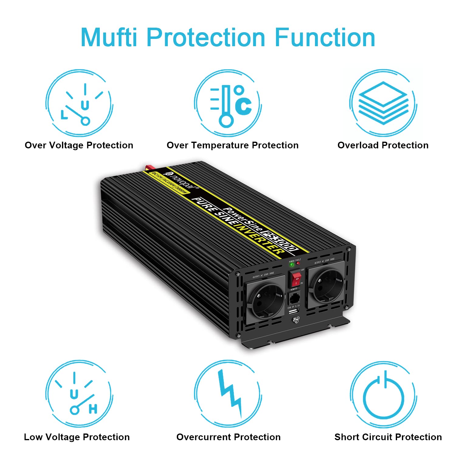 Mua novopal 3000 W Car Pure Sine Wave Voltage Converter - Car Inverter ...