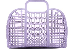 BABANA Jelly Bags - Reusable Gift Basket - Girls Beach Bag - Toddler, Kids Retro Jelly Purse - Halloween, Bridal Shower, East