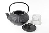 Japanese Teapot ~ Antique 24 Fl Oz Black Small Dot