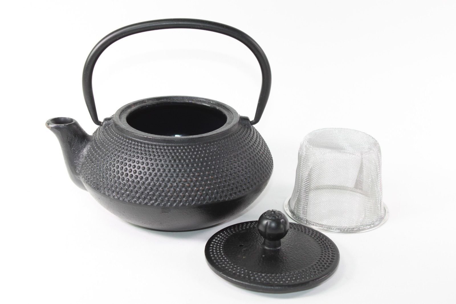 Japanese Teapot ~ Antique 24 Fl Oz Black Small Dot