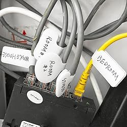 32 Pcs Cable Labels, Write On Cord Labels, Wire