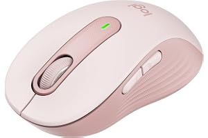 Mouse Sem Fio Logitech Signature M650 com Design de Tamanho Compacto, Clique Silencioso, Botões Laterais Personalizáveis, Conexão USB e Bluetooth - Rose
