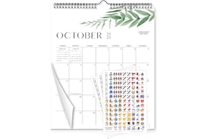 Calendarin Wall Calendar 2025-2026 for Canada, 20 Months from Now to Dec 2026, 12x15 Inch, Canadian Holidays, Perfect as Fami