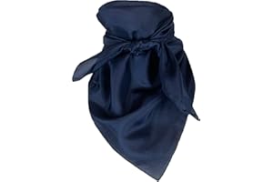Wyoming Traders Solid Cowboy Wild Rag 100% Silk Scarf Bandana Multiple Colors L 34.5" and XL 42"