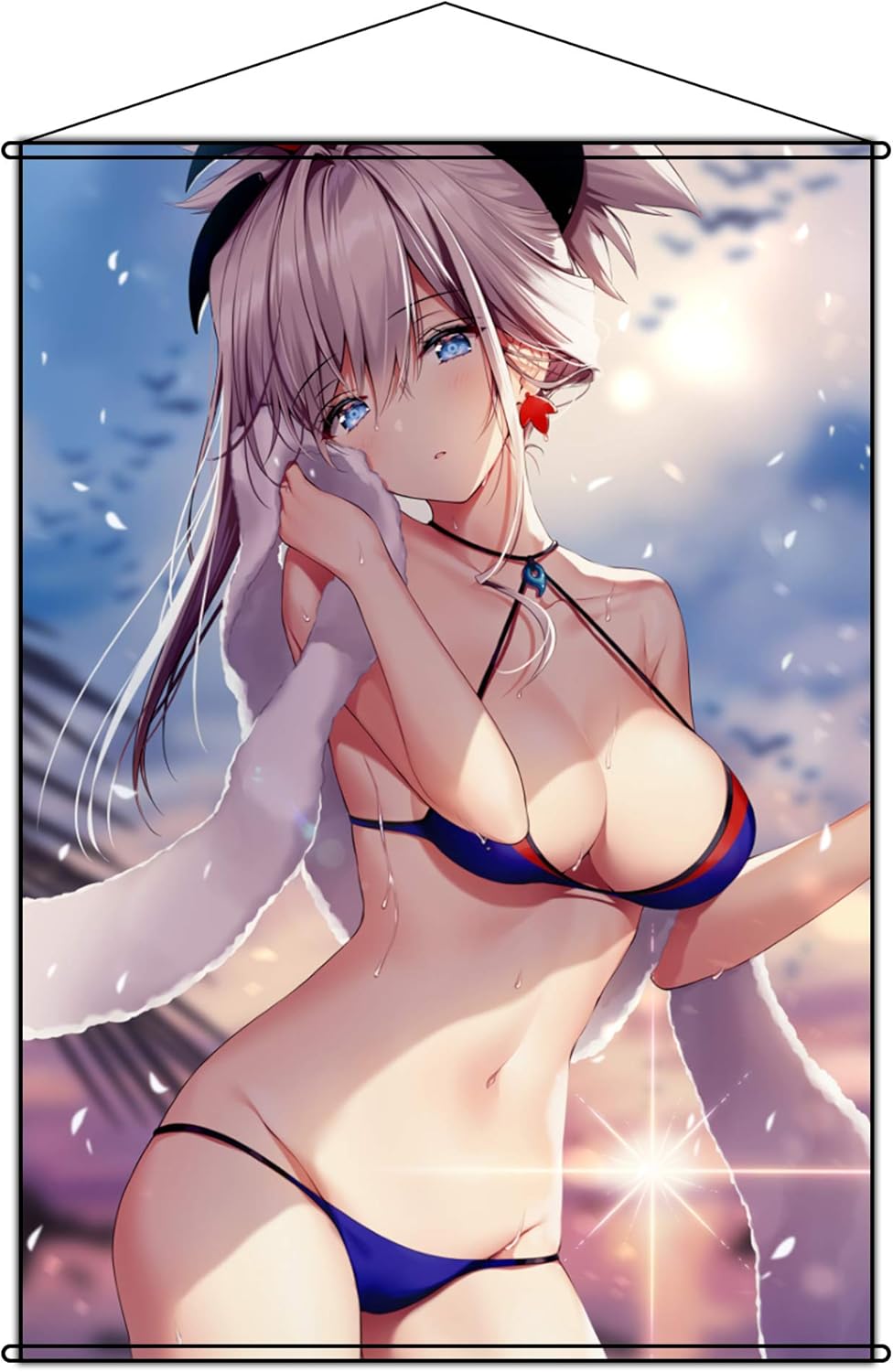 Kutao タペストリー Fate Grand Order フェイト グランド オーダー Fgo 宮本武蔵 水着 ポスター 掛ける絵 約70cmx100cm アニメ 萌えグッズ 通販 Amazon
