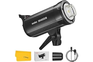 Godox SK400II-V SK400IIV Professional Studio Strobe Light Flash, 400Ws 5700K Built-in Godox 2.4G Wireless X System Studio Fla