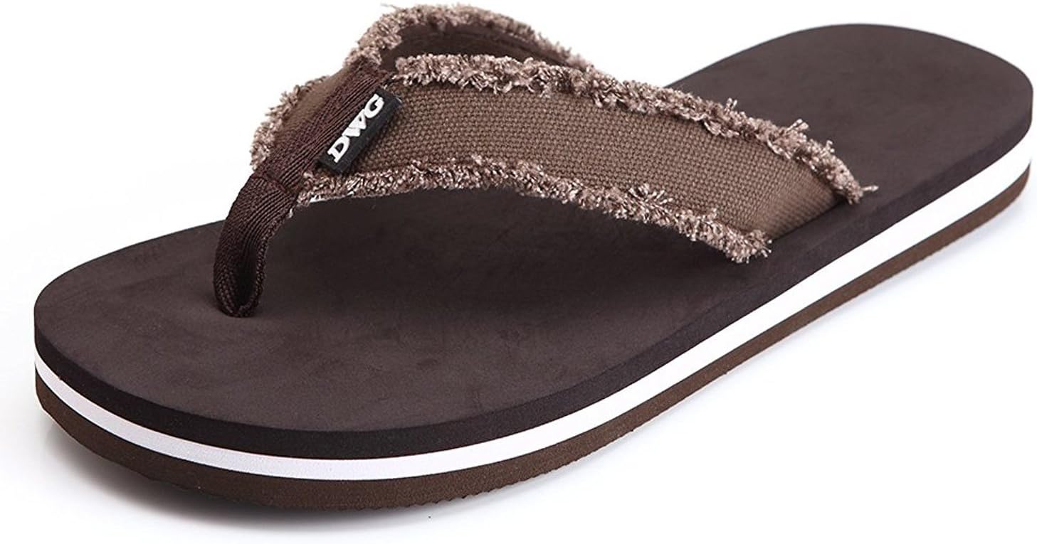 Men's Flip Flops Beach Sandals Lightweight EVA Sole Comfort Thongs