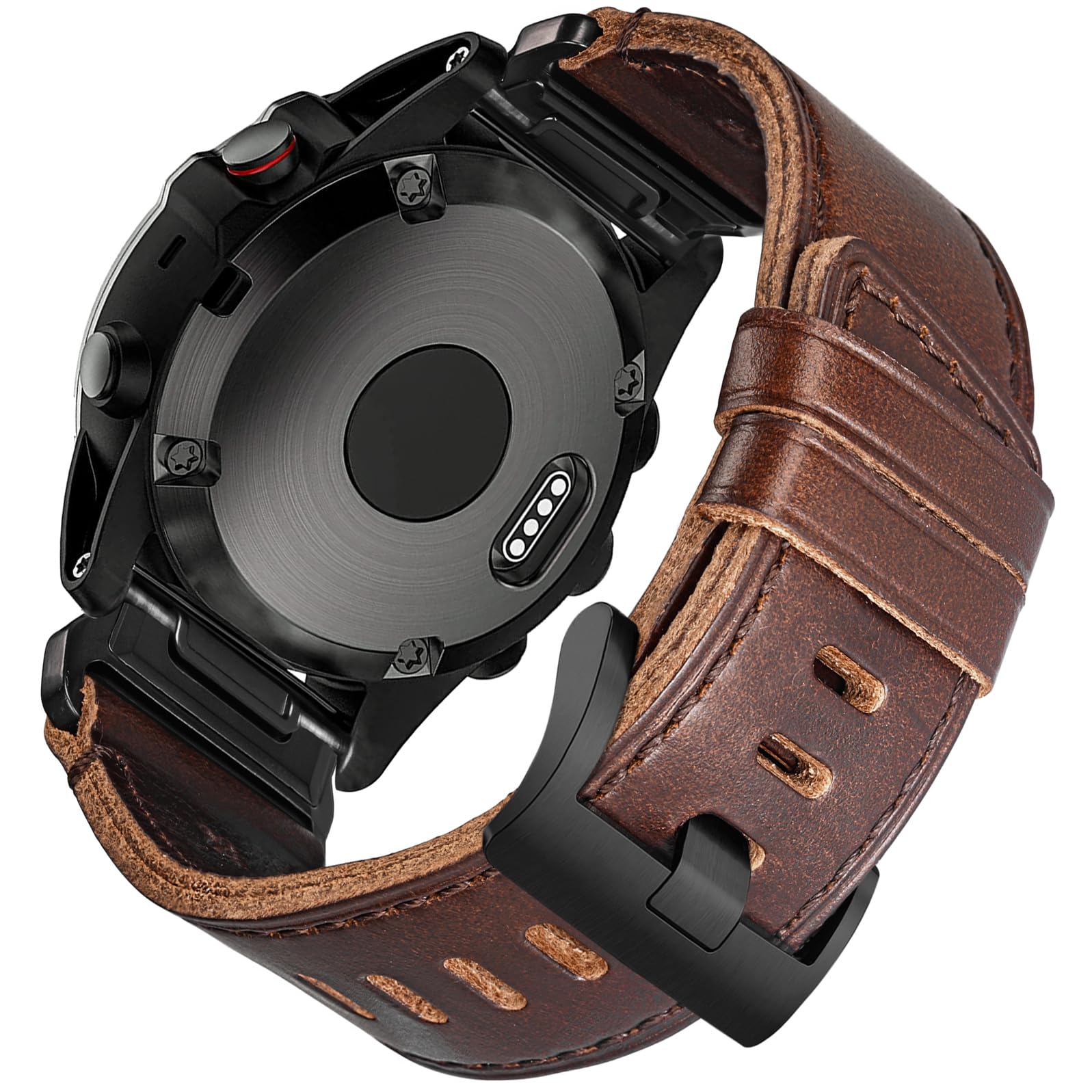 Soft Horween Leather Watch Band Compatible With Garmin, Strap For Fenix/Forerunner/Approach/MARQ/Quatix / D2 Series/Instinct/Epix/Tactix/Foretrex — image 1